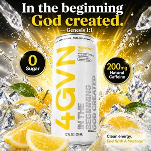 Heavenly Ice - Mystery Citrus 4GVN Energy Drink | Zero Sugar | 200mg Caffeine