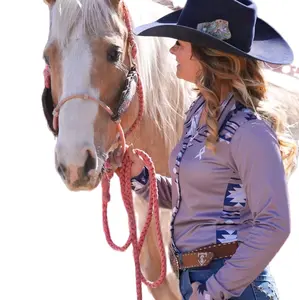 CP Aztec by Carman Pozzobon, the Air Conditioned Shirt by Runnin' Home Ranch Wear, the original cooling, western performance shirt