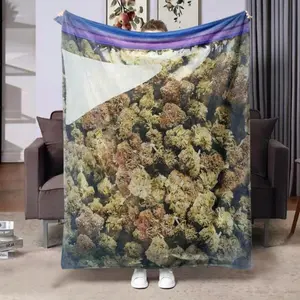 Dank Weed Theme Flannel Throw Blanket–Soft&Warm Plush Throw for Sofa,Bed,Office,Camping–Cozy Blanket for Kids,Fans&Adults–Home Décor,Travel,Birthday,Christmas New Year Gift  Warm Haven Textiles
