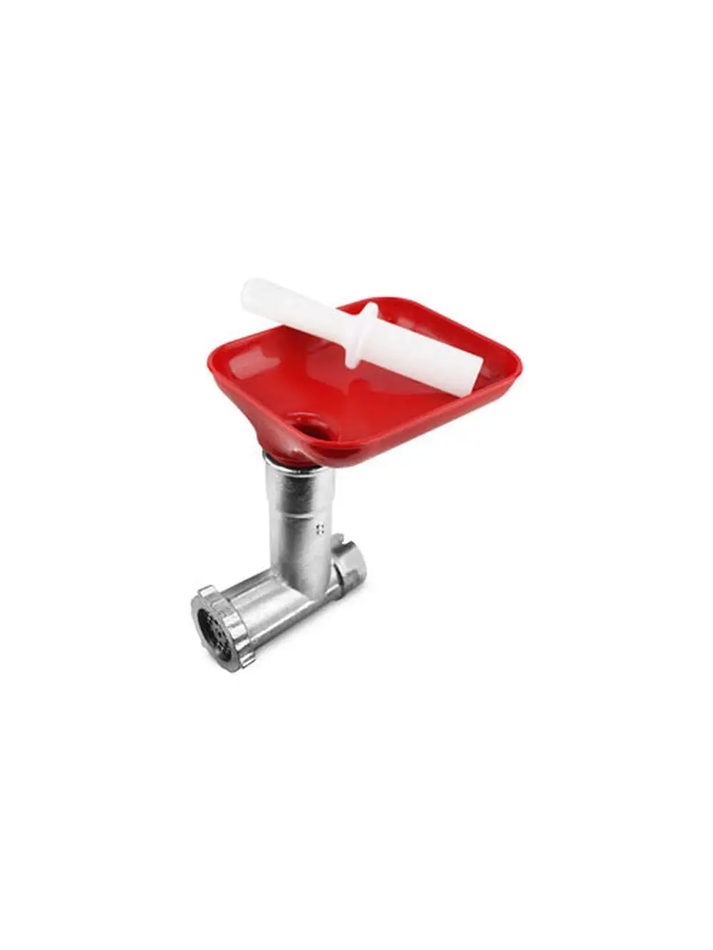 Tre Spade Meat Grinder Attachment, 9.5 in. Feed Tube, Generous Food Hopper, Easy to Attach for Spremito Tomato Press & Strainer Machine
