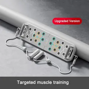 1 Set Multifunctional Push-Up Training Board With Color-Coded Positioning Points, Portable, Foldable & Durable, Detachable Handles, Home Fitness Equipment For Chest/Triceps/Shoulders/Back/Core/Abs Workouts, Scientific Posture Guide For Easier Effort
