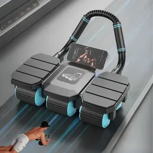 Automatic Rebound Abdominal Wheel Roller, 6-wheel Design Abdominal Wheel Roller, Ab Exercise Roller, Workout Equipment for Home Gym, Home Workout, Core Workouts