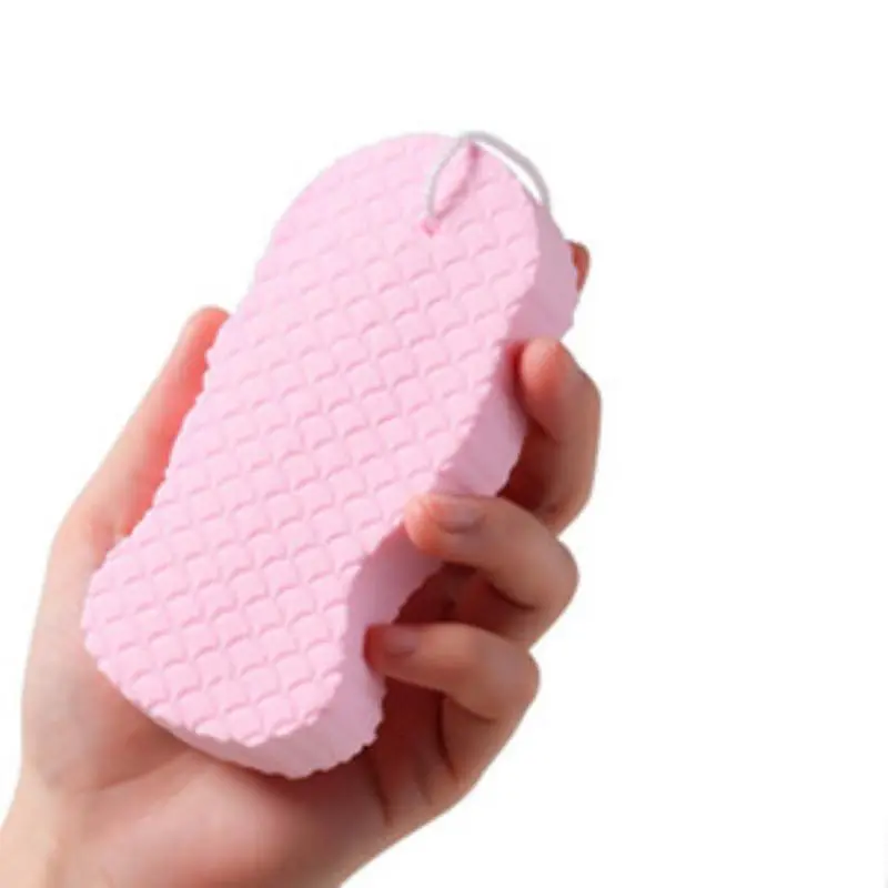 Super Soft Exfoliating Bath Sponge, Reusable Body Scrubber, Exfoliating Tool, Dual Sided Sponge, Gentle Natural Fiber Shower Sponge for Adults & Kids, Personal Spa Experience, Shower Essentials
