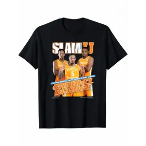Tennessee Vintage Basketball T-Shirt SLAM Cover Print 100% Cotton Crew Neck Unisex Sports Tee Retro Streetwear T-Shirt Sale Off Up To 100%