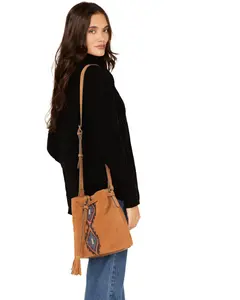 Shyanne Women's Sierra Suede Bucket Handbag - Safa24hb6-Bn