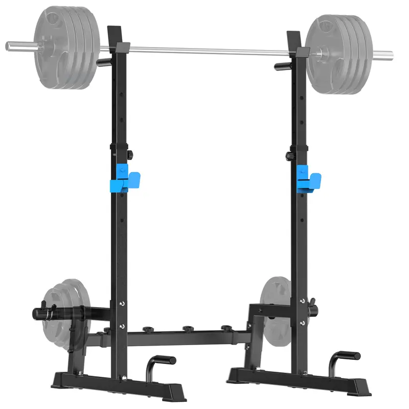 JX FITNESS Multi-Function Strength Station Home Gym All-in-1 Workout Machine - Muscle Exercise Gear with Anti-Slip Caps, Barbell Resistance Attachment Weight Lifting, Upper Body Workout, Adjustable Squats & Push-Ups