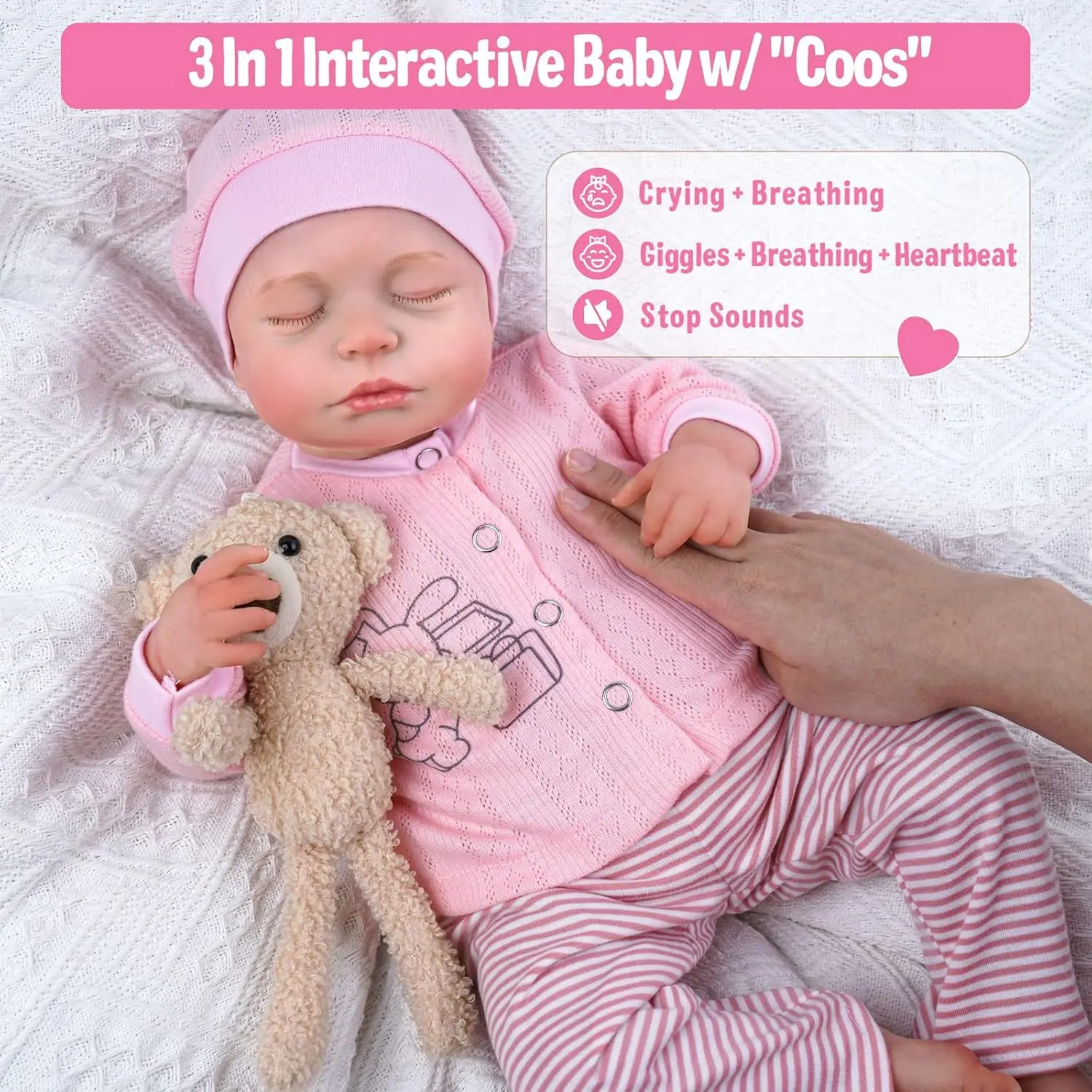 20-inch Lucy 3 in 1 Interactive Baby With ''Coos"