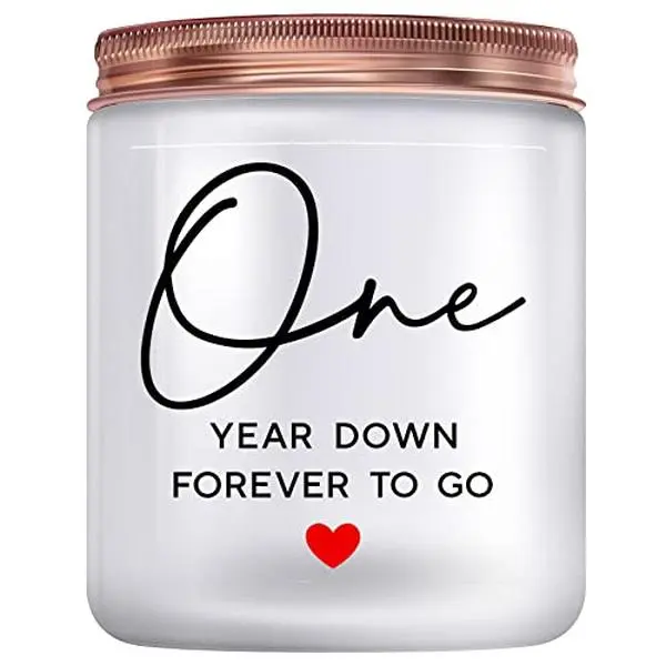 Anniversary Candles Gifts for Him Her Couple- Happy Anniversary Candles Gifts for Her Him Couple- 1, 2, 5,Happy Paper Anniversary Girlfriend Boyfriend Wife Husband Gifts