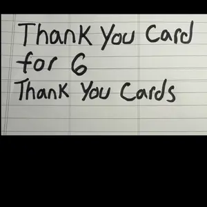 Pokemon Thank You Card For 6 Thank you Cards