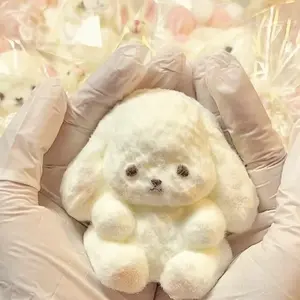	Cream Yellow Bunny Slow-Rising Stress Relief Toy, Cute Rabbit Silicone Squishy Toy, Creamy Slime-Like Texture, Soft Rebound Squeeze Toy, Handmade Healing Desk Decor, Stress Relief Toy for Kids and Adults