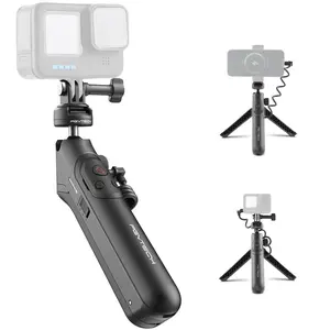 PGYTECH CapLock MantisPod Power, Battery Handle Gimbal Mount for Gopro, 5000mAh Power Stick for Gopro 12/11/10, Charging Selfie Vlog Attachment Tripod Monopod with CapLock Action Camera and 1/4 Adapter