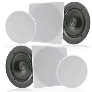 6.5'' Home In-Wall / Ceiling Speakers Round Mount 6.5'' Home In-Wall / Ceiling Speakers Round Mount