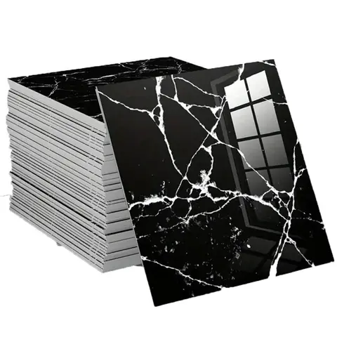 Marble Pattern Self-adhesive Wall Sticker, Waterproof & Anti-fouling Wall Decal, Wall Decor for Home Living Room Bedroom Kitchen