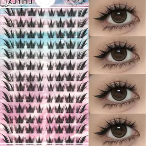 Natural Soft Eyelashes for Beginners, Dog Series False Lashes, Cute Fluffy Cartoon Eyelash Clusters, Natural Eye Enlargement, Single Cluster Eyelashes