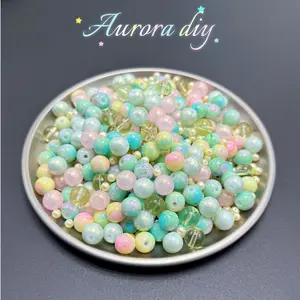 (J to T)Bigger size glass beads mix