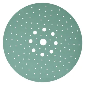 - 225mm 9-Hole 120  Drywall Sanding Discs - Fits Festool Planex LHS 225 Sanders - Heavy-Duty Hook & Loop Film Abrasives - Dust-Free Multi-Hole Drywall Sander Sandpaper - 25 Pack