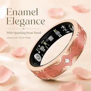 Health Ring with Heart Rate Sleep & Step Counter for Android iPhone No App Subscription IP68 Waterproof Bluetooth Multifunctional Smart Glasses