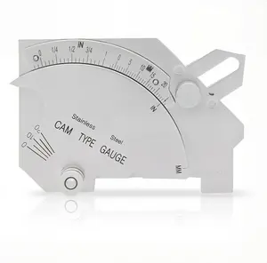Bridge Cam Gauge Welding Fillet Throat Gage Welding Gauge MG-8 for Inspection of Welded Surface Weld Joints Bevel Angle Inch/mm Stainless Steel Weld Gage