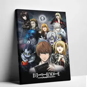 Death Note Anime Merch Wall Decor Movie Posters Aesthetic Manga Series Modern Art Print for Teen Boy Dorm Room Bedroom Aesthetic Anime Culture Gift Decoration Artistic