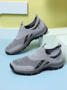 Men's Breathable Mesh Casual Shoes, Large Size Comfortable Sneakers, New Men's Footwear, Tpr Durable Anti-Slip Sole, Lightweight