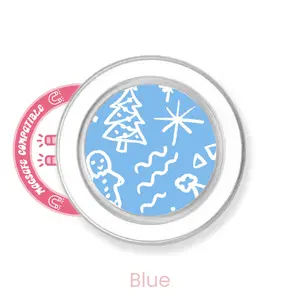 abbyrose Let it Snow! Phone Grip with magnet Clear Blue