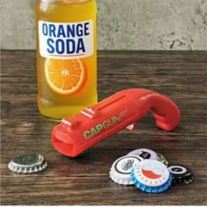 Fun Bottle Cap Launcher Gun, Perfect for Parties, Bbqs, and Bar Games, Unique Opening Tool, Enhance Your Entertainment Experience