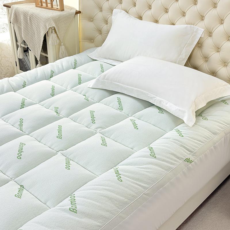 Cooling Mattress Topper, Extra Thick, Plush Quilted Pad with 8-21 Inch Deep Pockets, Overfilled with Breathable Polyester, Mattress Protector- Machine Washable 1000GSM