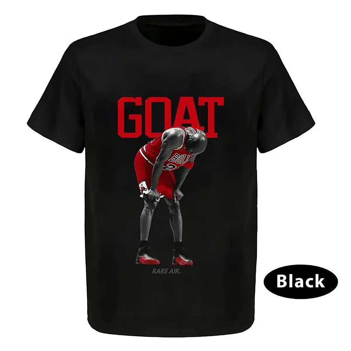 Essential Clean Fit Tee 2026 Oversized Graphic Tee Match Flu Game 12 Jordan Retros Goat Black T Shirt Top Unisex, Basketball Shirt, Unisex T-shirt,  T-shirt ,Gift For Women, Gift For Men Crew Neck Vintage Letter  Tees  tee Eat Sleep Goon Repeat 67 Cotton