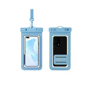 Steady Grip Waterproof Phone Bag – Back Hand Strap for Secure Underwater Photos, IPX8 Touch Screen Pouch with Lanyard, Universal Case for Beach, Pool, Kayaking, iPhone Samsung
