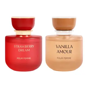 Bundle of Marxzelle Designer Perfumes Strawberry Dream and Vanilla Amour Pour Homme Eau De Parfum Natural Spray 100Ml/3.4fl.oz.