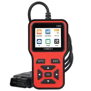 2026 New Upgraded OBD2 Scanner | Automotive Diagnostic Tool. Supports checking engine malfunction lights, clearing trouble codes, real-time data streaming, I/M readiness indicator, vehicle information access and voltage testing.