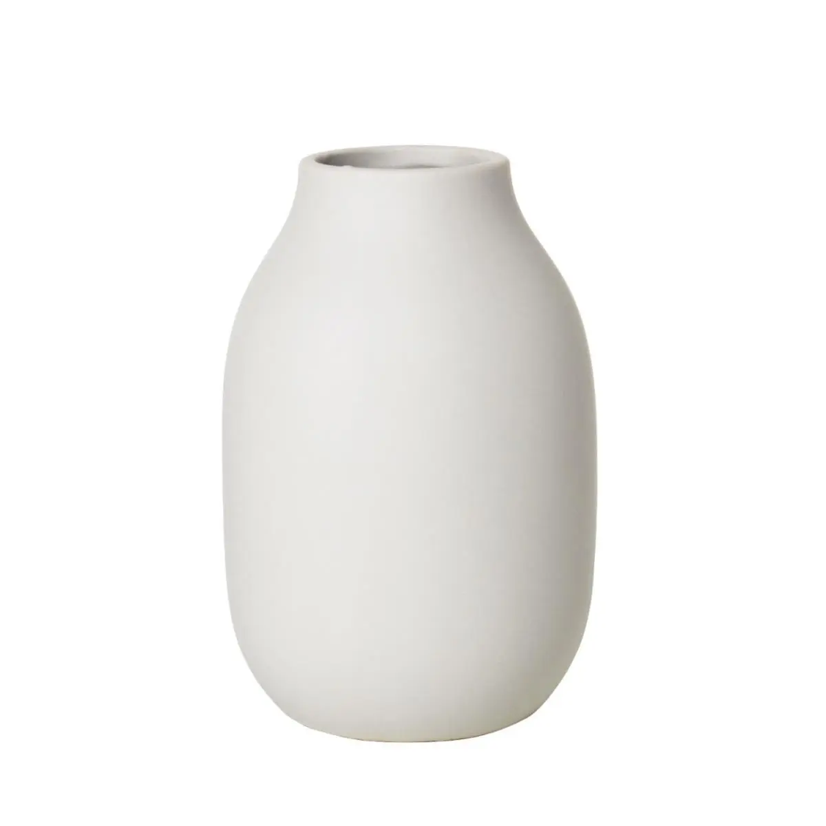 212 MAIN Blomus Colora Matt Porcelain Vase - 6x4 in Small Size, Moonbeam, Rounded Soft Curve Form, Floral Home Decor Accent