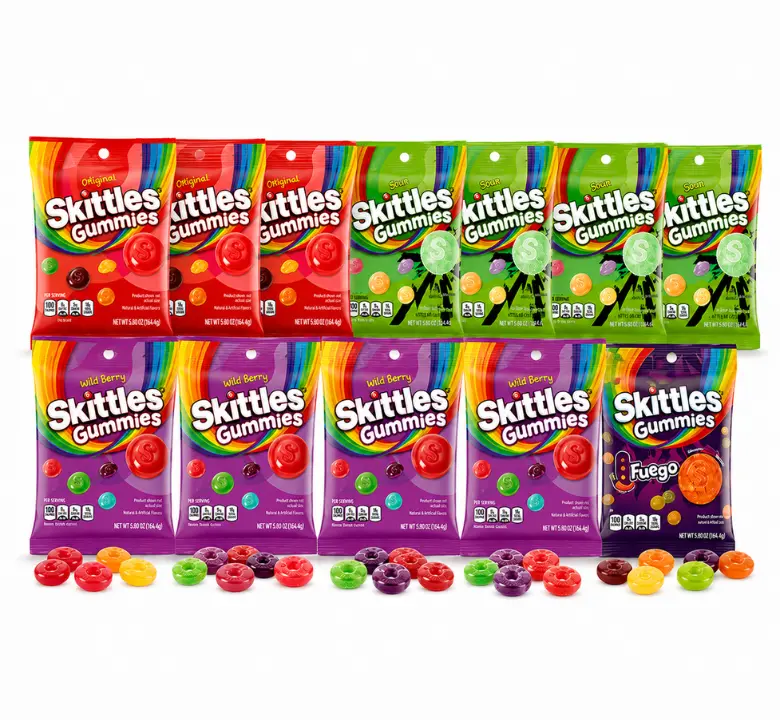 Skittles Fruity Gummies Candy Multipack, 12-Count Skittles Fruity Gummies Candy Multipack, 12-Count