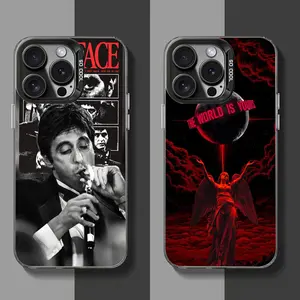 Classic Movie S-Scarface Cool Phone Case Compatible with iPhone 17 16 15 14 13 12 11 Pro Max Plus Air Protective Drop-proof Gift Unique Design
