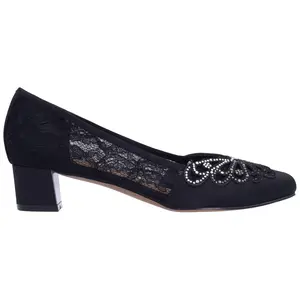 J. Renee' Rhinestone Mesh Pump - Zofia Mesh