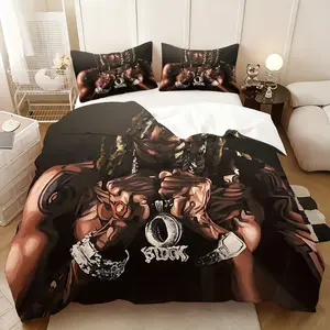 3Pcs,King Von  three-piece bedding set, soft, comfortable and skin-friendly, universal in all seasons, bedding set, no pillow core, no quilt core, suitable for bedrooms, guest rooms - (1 quilt cover + 2 pillowcases)