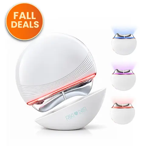 RIKI LOVES RIKI Sculptress Electric Gua Sha Facial Tools - 6 in 1 Hot & Cold Face Sculpting Tool - & Vibration & Red/Blue/Purple LED Massager for Better Lymphatic Drainage Anti-Aging & Wrinkles, Puffiness, Double Chin, Jowls and Saggy Skin