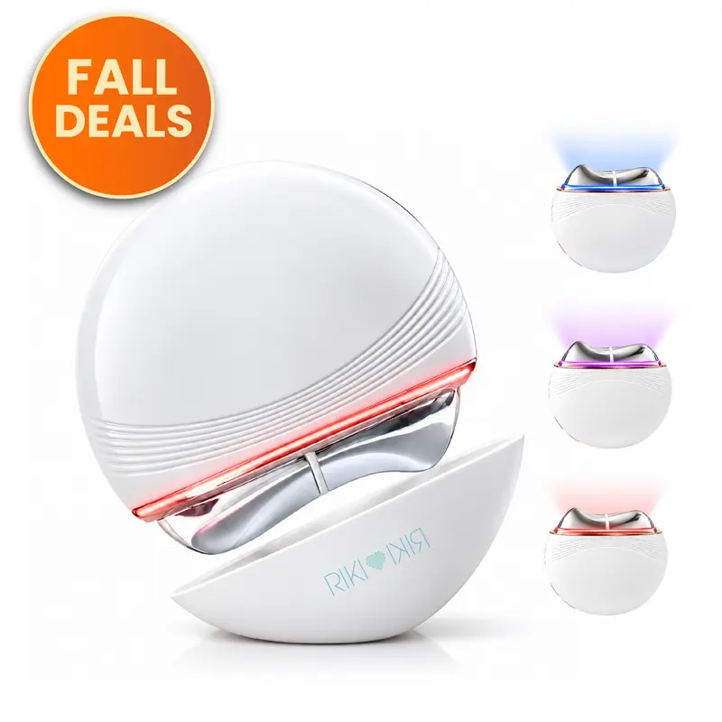 RIKI LOVES RIKI Sculptress Electric Gua Sha Facial Tools - 6 in 1 Hot & Cold Face Sculpting Tool - & Vibration & Red/Blue/Purple LED Massager for Better Lymphatic Drainage Anti-Aging & Wrinkles, Puffiness, Double Chin, Jowls and Saggy Skin