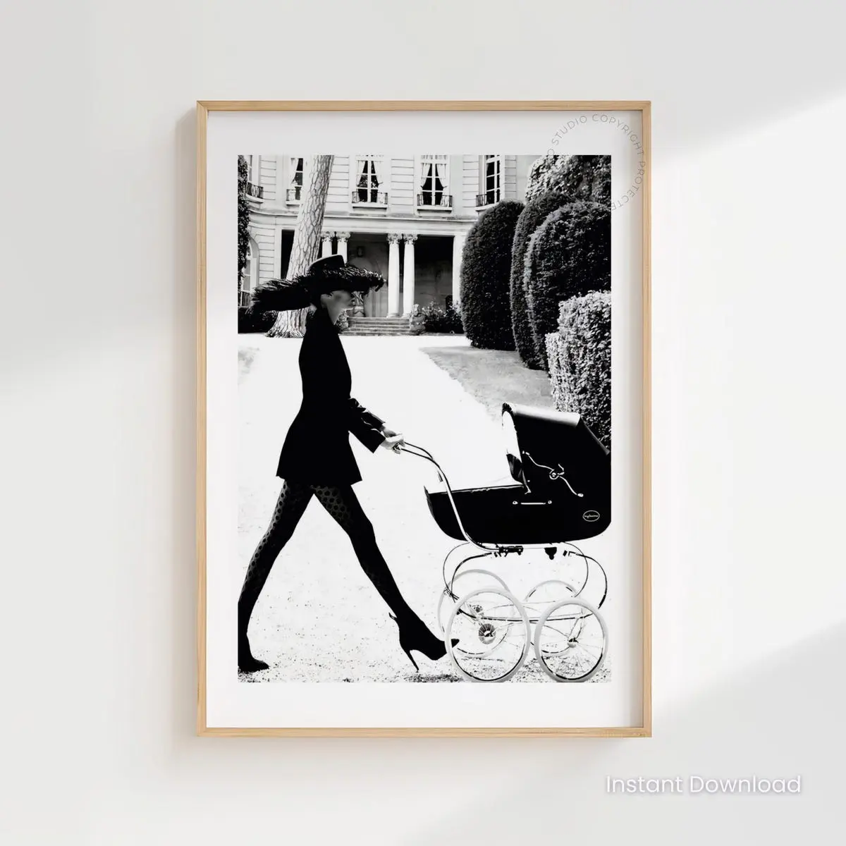 Paris Before Noon Print, Black and White Photography, Elegant French Wall Art, Old Money Decor, Unframed Print Only