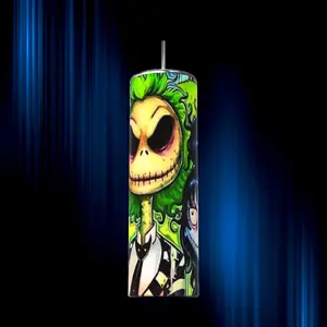 Jack Skeleton, Oogie Boogie, Halloween, Scary Halloween Bottle Tumbler Water Bottles Portable Drinkware Cup Bottled Mug Washable Reusable