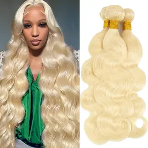 12A Peruvian 613 Body Wave Human Hair Brazilian Virgin Unprocessed Human Hair Body Wavy Bundles 613 Blonde Raw Hair