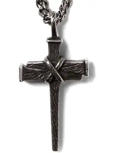 Hero Company Cross Necklace for Men Nailed to the Cross Galatians 2:20' Stainless Steel Christian Necklace