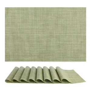 REGALWOVEN Set of 8 Placemats, Placemats for Kitchen Dining Table Decor Washable Heat Resistant Table Placemats Wipeable Place Mat 18*12in