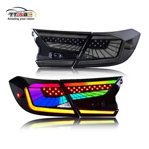 TT-ABC RGB Tail Lights Assembly for Honda Accord 2018-2022 10th Gen Rear Lamp Replacement Accessory with LED Lighting & Vibrant Colors