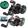Sougayilang Round Wheel Baitcasting Fishing Reel - 155g Lightweight Compact, 5+1 Bearings, 7.2:1 Gears High-Speed Gear System, DC Brake, Long Distance Casting, Pitching for Beginners Freshwater/Saltwater Fishing