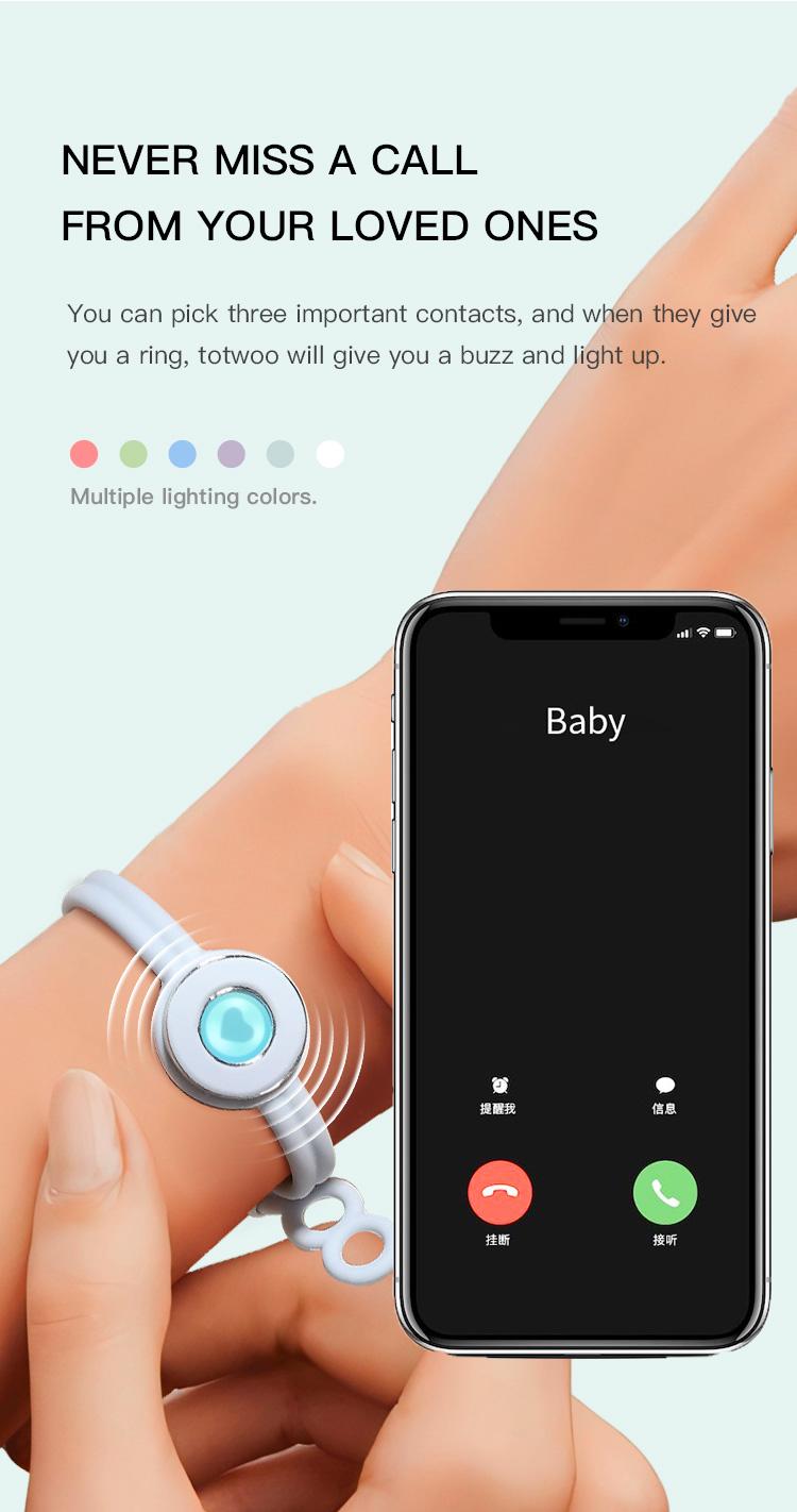 【emotional smart jewelry】totwoo Candy Original Long Distance Touch Bracelets Functional Love Connect Gift For Boyfriend or Girlfriend or your Family 【emotional smart jewelry】totwoo Candy Original Long Distance Touch Bracelets Functional Love Connect Gift For Boyfriend or Girlfriend or your Family