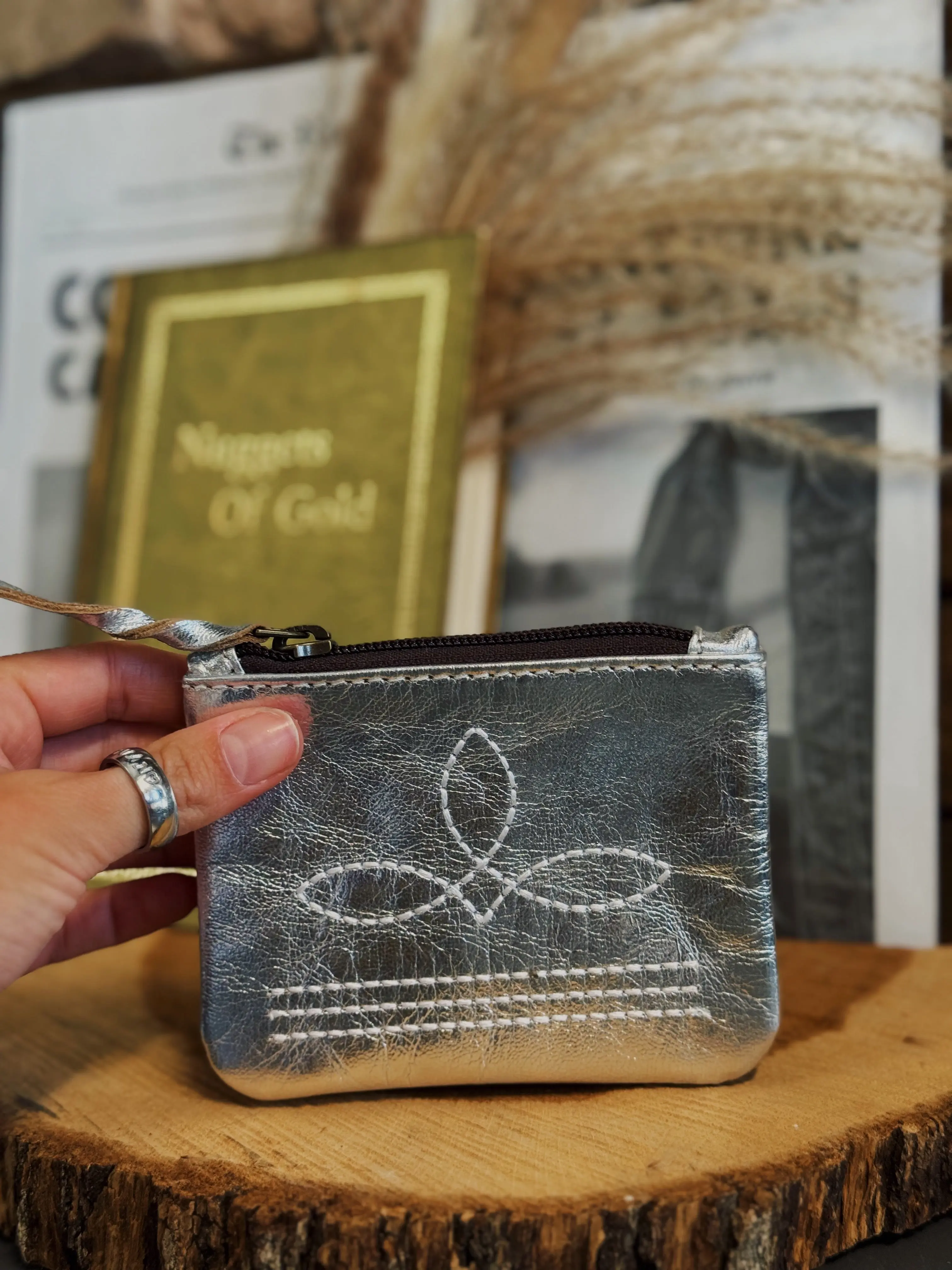 Boot Stitch Coin Pouch