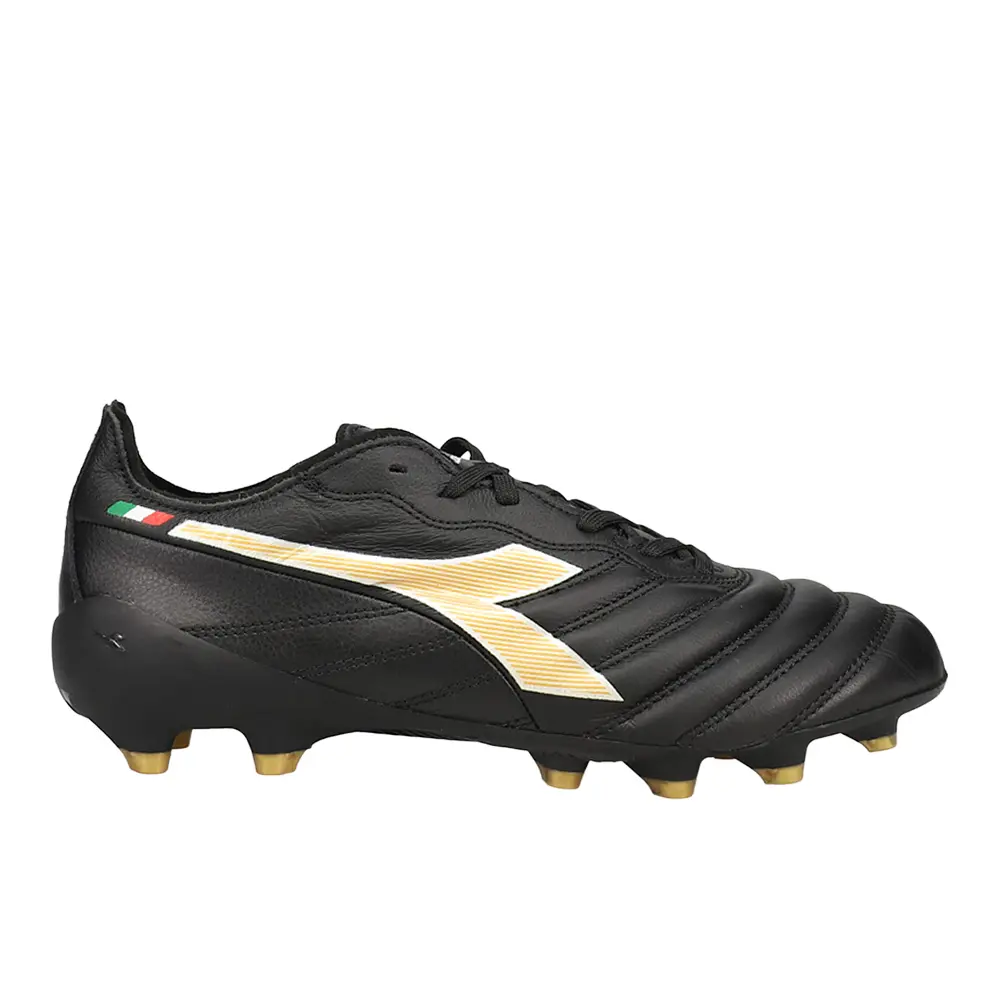 diadora Mens Brasil Elite2 Tech Made In Italy Lpx Firm Ground Soccer Cleats Cleated, Firm Ground - Black diadora Mens Brasil Elite2 Tech Made In Italy Lpx Firm Ground Soccer Cleats Cleated, Firm Ground - Black