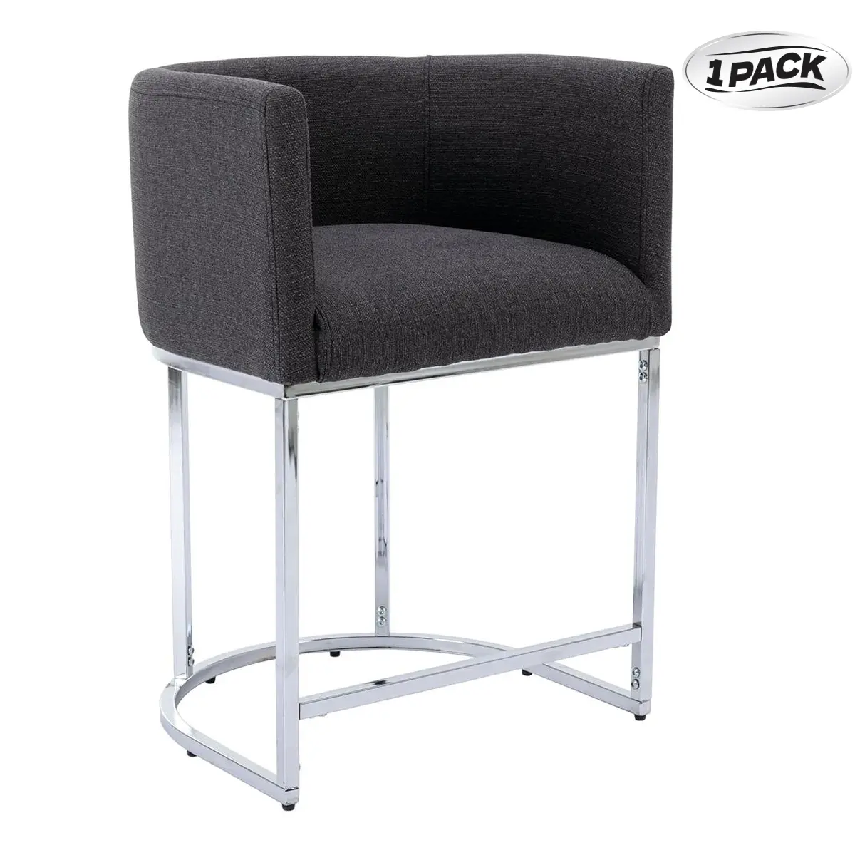 24" H Linen Charcoal  1 PC