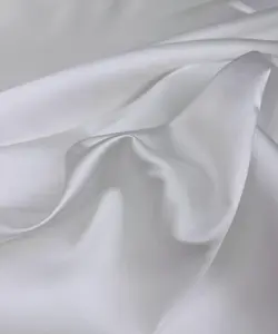 White Mikado Satin Twill